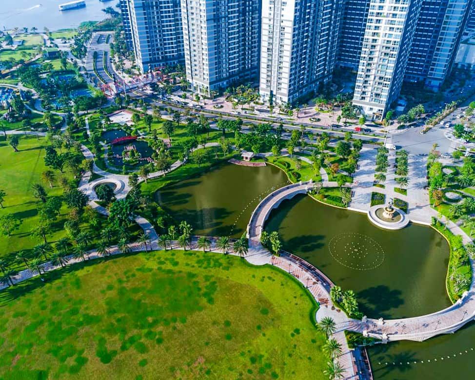 Khám phá vẻ đẹp xanh mát tại Công viên Vinhomes Central Park