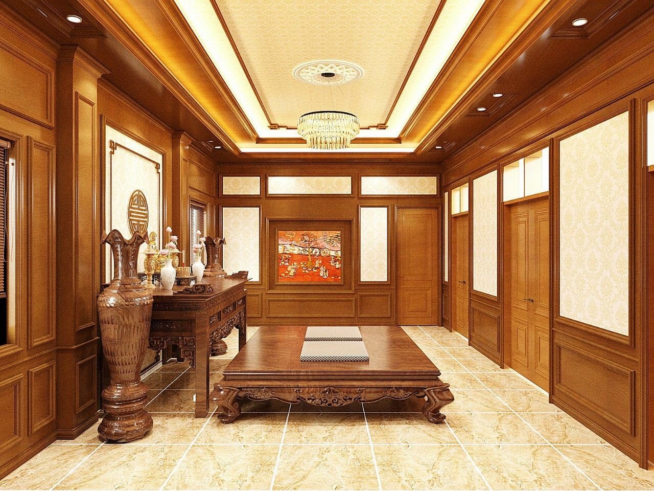 Nội thất Tân Trường Minh hoàn thiện sàn nhựa hèm khóa cho Blue Diamond Luxury Hotel